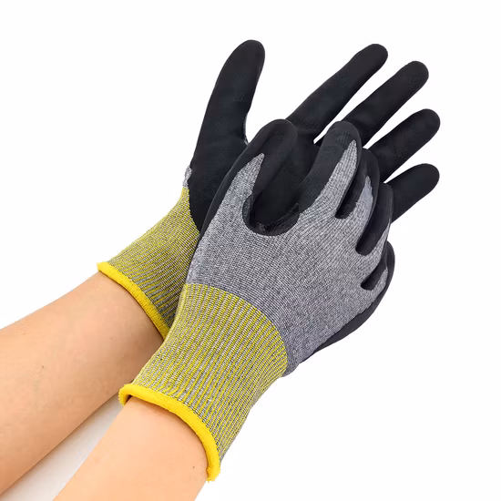 15g on Sale Seamless Micro Foam Nitrile Coated Safety Hand Gloves with CE